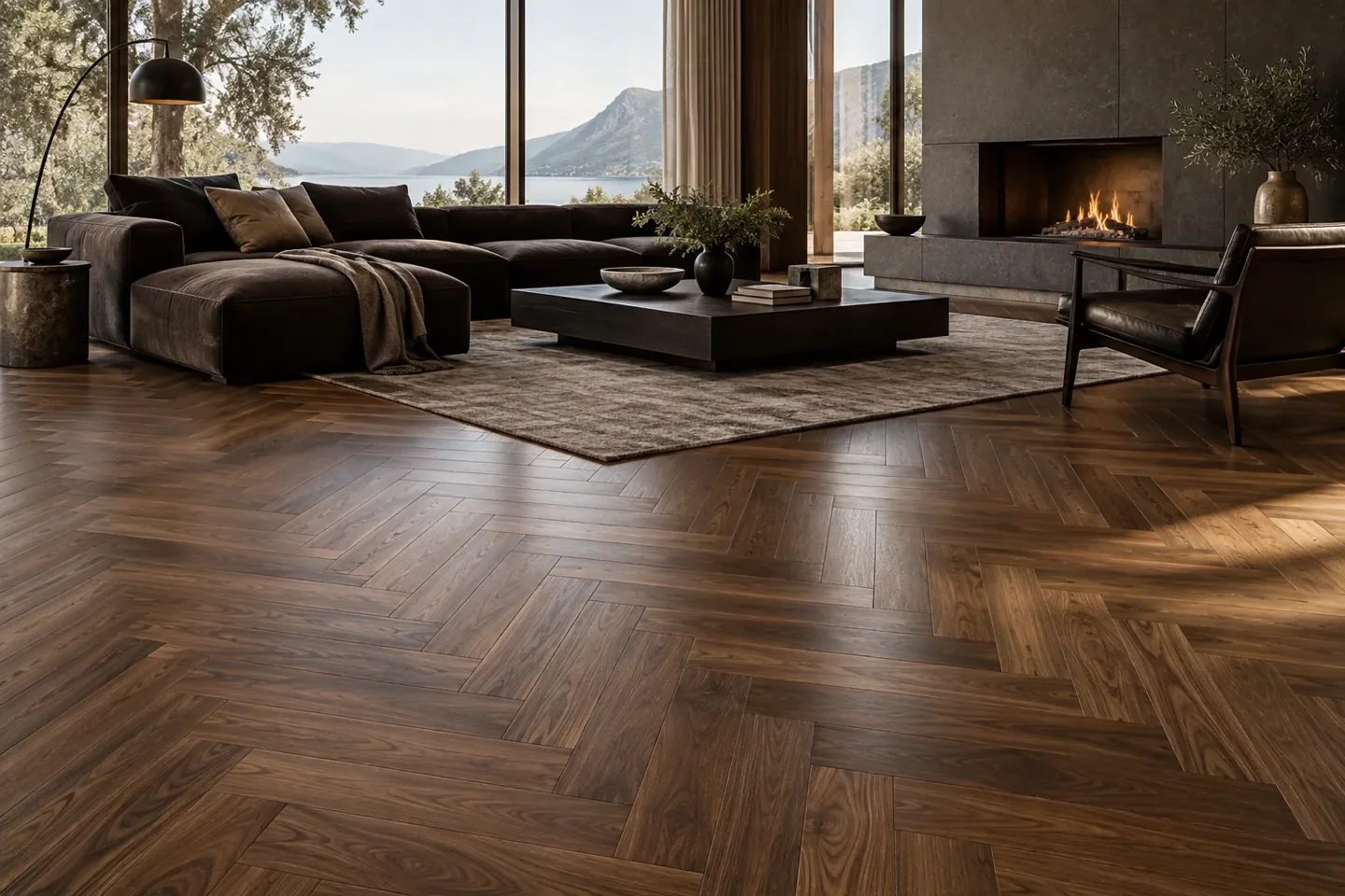 An elegant floor in a richly detailed interior