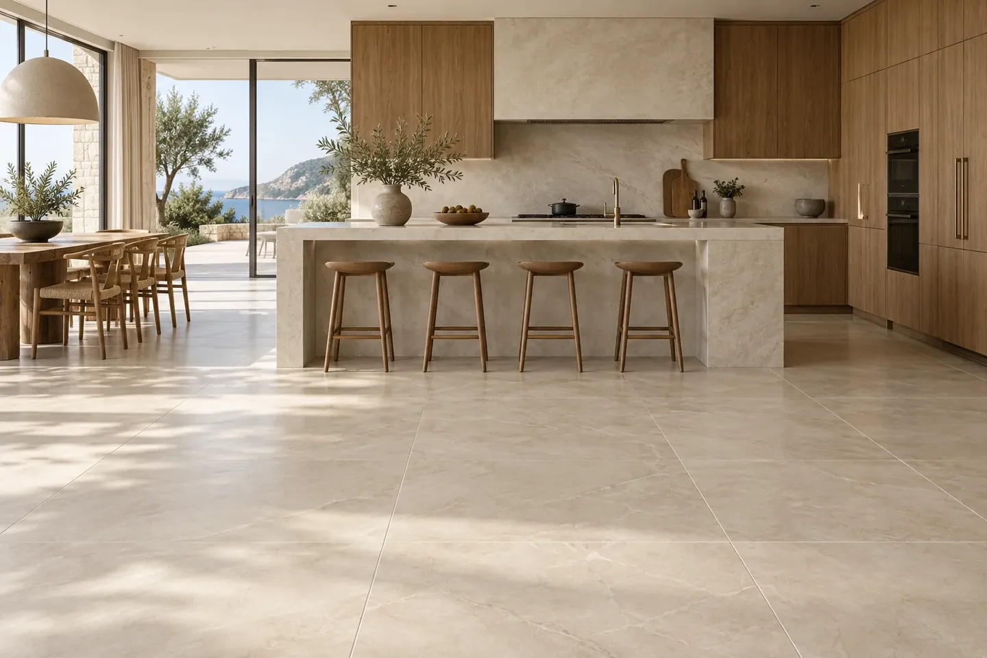 A detailed kitchen floor